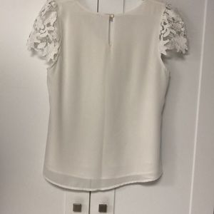 Bon ami crisp white sheer blouse